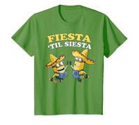 Despicable Me Minions Fiesta Til Siesta T-Shirt, Enfant, Herbe, 2 Ans