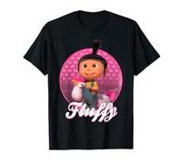 Despicable Me T-Shirt Minions Anges Gru Fluffy Noir Unisex Adulte S