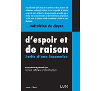 D'espoir et de raison: Ecrits d'une insoumise