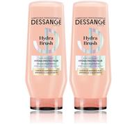 DESSANGE - Après-Shampoing Hydra-Protecteur Hydra Brush - Acide Hyaluronique & Huile De Rose - Soin Démêlant - Hydrate & Protège - Cheveux Exposés Aux Appareils Chauffants - 225ml (Lot de 2)