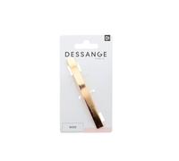 DESSANGE Barrette Pour Cheveux Doré - Accessoire Métal Élégant - Format Unique x1-20 g - Pince à Cheveux Mode pour Femme - Lot de 3