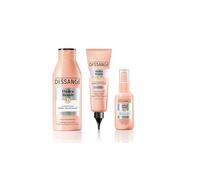 DESSANGE - Coffret Hydratant & Disciplinant Hydra-Brush - Shampoing Disciplinant + Lait de Brushing Thermoprotecteur + Sérum De Finition Anti-Frizz 48H* - Formule Enrichie À l'Acide Hyaluronique*