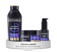 Dessange Routine Cheveux Réparatrice Kératine Morphose – Shampoing 280ml + Masque 280ml + Soin 50ml