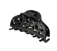 DESSANGE - Grande Pince a Cheveux Noir Mat - Design Original - Nid d'Abeille - Large Amplitude - Roduste - Tous Type de Cheveux - Accessoire Cheveux