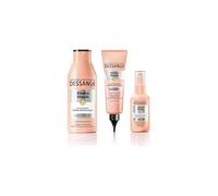 DESSANGE - Coffret Hydratant & Disciplinant Hydra-Brush - Shampoing Disciplinant + Lait de Brushing Thermoprotecteur + Sérum De Finition Anti-Frizz 48H* - Formule Enrichie À l'Acide Hyaluronique*