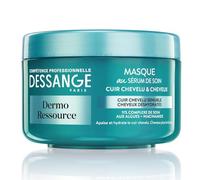 DESSANGE - Masque Capillaire Hydra-Apaisant Dermo Ressource - Formule Enrichie Aux Algues & Niacinamide - Apaise & Hydrate - Pour Cuir Chevelu Sensible & Cheveux Déshydratés - 250 ml