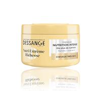 DESSANGE - Masque Cheveux Nutrition Intense Nutri-Extrême Richesse - Formule Enrichie En Peptides & Huile De Lin - Douceur & Éclat - Cheveux Très Secs - 280ml