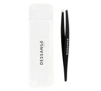 Dessange - Pince a Epiler - Mors Biais - Noir - Design Miniamaliste - Pince a Epiler Biseauté - Accessoires de Beauté - Poils fins - Confortable