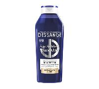 DESSANGE - Shampoing Bleu Déjaunisseur Âge Sublime Blanc Chic - Formule Enrichie En Acide Hyaluronique & Extrait D'Orchidée - Neutralise Les Reflets Jaunes - Cheveux Blancs & Gris - 280ml
