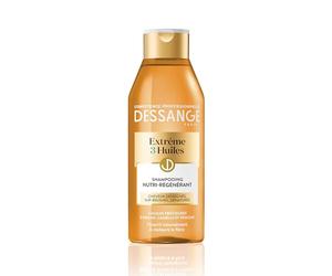 DESSANGE - Shampoing Nutri-Régénérant Extrême 3 Huiles - Formule Enrichie Aux Huiles D'Argan, Camélia & Pracaxi - Nourrit Intensément & Restaure La Fibre - Pour Cheveux Desséchés & Dénaturés - 250 ml