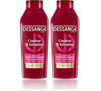 DESSANGE - Shampoing Protection Couleur - Couleur & Kératine - Formule Enrichie En Kératine Végétale & Baies D'Açaï - Nourrit La Fibre Pour Révéler La Couleur - Cheveux Colorés - 280ml (Lot de 2)