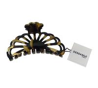 DESSANGE - Une Grande Pince a Cheveux - Noir Mat - Revêtement Soft Touch - Design Original Floral - Accessoire Coiffure Tendance - Large Amplitude
