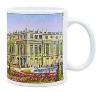 DESSAPT Arts - Château de VERSAILLES - Mug en Céramique 325 ml - Tasse-Cadeau Unique avec les Magnifiques Vues du Château - Imprimé en France - Cadre Décoratif Doré