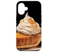 Dessert à la crème fouettée Tranche de Tarte au Caramel Coque pour iPhone 16