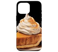 Dessert à la crème fouettée Tranche de Tarte au Caramel Coque pour iPhone 16 Pro Max