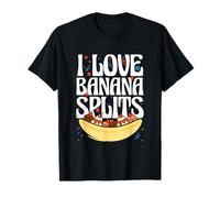 Dessert à la crème glacée Funny Banana I Love Banana Splits T-Shirt