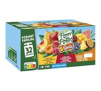 Dessert aux fruits rouges, fruits jaunes et fruits exotiques,32 x 90 g