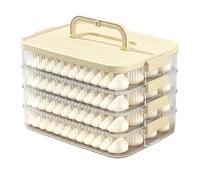 Dessert Carrier Container, Food Storage Box, 4layer Holder with Handle Grip, Fresh Keeping Tray with 100ml Capacity, 11.61×8.27×7.48 Inches Kitchen Supply, Container for Home Dumplings Biscuits Cheese