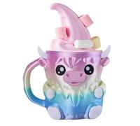Dessert Cup - 3d Printing Ice Cream Pint Holder | 16cm Ice Creams Cooler Container | Animal Design Reusable Holder with Antifreeze Handle for Movie Nights Camping Picnics Bbq