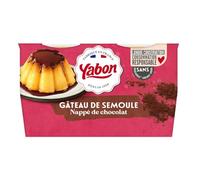 Dessert Gâteau Semoule Chocolat YABON - les 4 pots de 125 g Lot De 4 - Par Lot