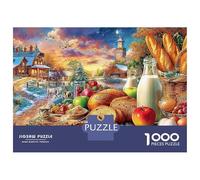 Dessert Hiver 1000 Pieces Recycled Board Table récolte Puzzles for Adults Mindfulness Activity Full Size Poster Collector's Box 70x50cm/1000pcs