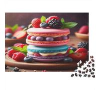 Dessert Macaron Puzzle Mini 1000 Pièces pour Adultes
