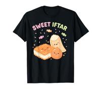 Dessert sucré Iftar Kawaii pour Le Ramadan Kunafa Qatayef Luqaimat T-Shirt