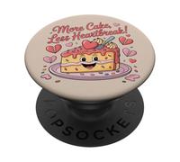 Dessert Sweet Bakery Plus de gâteaux Moins de Heartbreak Baking PopSockets PopGrip Adhésif