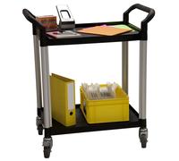 Desserte 250 kg alu 2 plateaux 680x450 mm plastique FIMM - 885007668