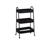 Desserte 3 niveaux à roulettes métal noir 5five Noir G