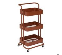 Desserte 3 niveaux acier bordeaux COLOR - 5five