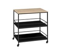 Desserte grand modèle 2 niveaux Aliaj noir