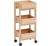 5five - desserte cane 3 niveaux bois clair