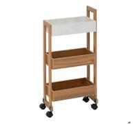 Desserte 3 niveaux Come L20cm bois et effet marbre - 5 five simply smart