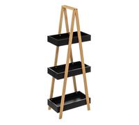 Desserte 3 niveaux triangle ""Naturéo"" acacia noir - 5 five simply smart