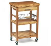 Desserte bambou 58x40x91cm Dm Creation 12 bois G