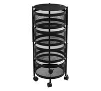 5five Desserte à roulettes Mayaj 3 étages noir