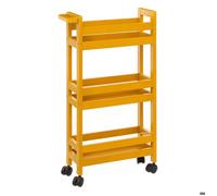 Desserte à roulettes 3 niveaux ""Colorama"" jaune moutarde - 5 five simply smart