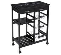 Desserte à roulettes 5 niveaux ""Gustaf"" noir - 5 five simply smart