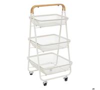 Desserte à roulettes ""Mayaj"" 3 niveaux 48x41,5cm - 5 five simply smart