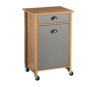 Desserte avec système de tri en bois - Marron/Gris - H 86 cm