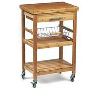 Desserte bambou 58x40x91cm Dm Creation 12 bois G