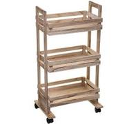 Desserte bois 3 cagettes 5five Marron G