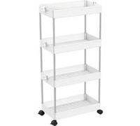 Linxor - Desserte, Chariot de Rangement à roulettes Large - 4 étagères - 2 Coloris