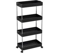 Linxor - Desserte, Chariot de Rangement à roulettes Large - 4 étagères - 2 Coloris