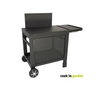 Desserte COOK IN GARDEN REVA 110 PREMIUM 100% métal Surface de travail L.108 l.55 cm