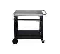 Desserte de barbecue acier 88cm avec roues et poignée