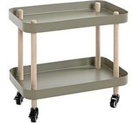 Desserte de Cuisine 2 Niveaux "Yumi" 47cm Vert Vert