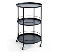 Desserte de Cuisine Design "Baro" 75cm Noir