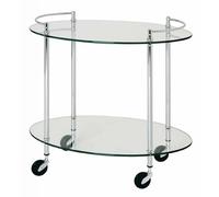 Desserte De Cuisine Design "Cays" 68cm Transparent